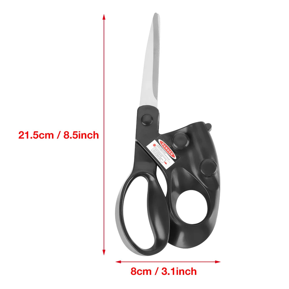 【New】Laser Guided Sewing Cut Professional Laser Guided Sewing Cut Straight Fast Fabric Paper Crafts Scissor